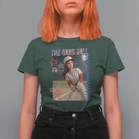 Hit The Dang Ball Funny Doll Baseball Graphic T Shirt For Women Sassy Sports Fan Gift