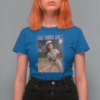 Hit The Dang Ball Funny Doll Baseball Graphic T Shirt For Women Sassy Sports Fan Gift