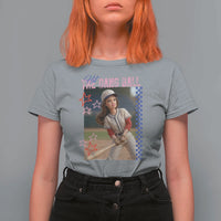 Hit The Dang Ball Funny Doll Baseball Graphic T Shirt For Women Sassy Sports Fan Gift