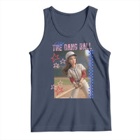Hit The Dang Ball Funny Doll Baseball Graphic Tank Top Sassy Sports Fan Gift