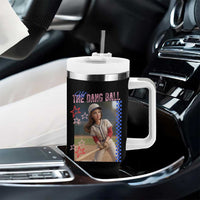 Hit The Dang Ball Funny Doll Baseball Graphic Tumbler With Handle Sassy Sports Fan Gift