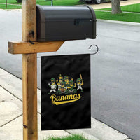 Cool Bananas Squad Playing Baseball Graphic Garden Flag for Sports Fans Entertainment