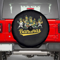 Cool Bananas Squad Playing Baseball Graphic Spare Tire Cover for Sports Fans Entertainment