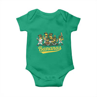Cool Bananas Squad Playing Baseball Graphic Baby Onesie for Sports Fans Entertainment