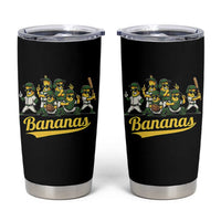 Cool Bananas Squad Playing Baseball Graphic Tumbler Cup for Sports Fans Entertainment