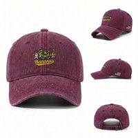 Cool Bananas Squad Playing Baseball Graphic Washed Cotton Baseball Cap for Sports Fans Entertainment