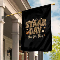 Groovy Leopard STAAR Day Garden Flag You Got This Motivational Teacher Sayings