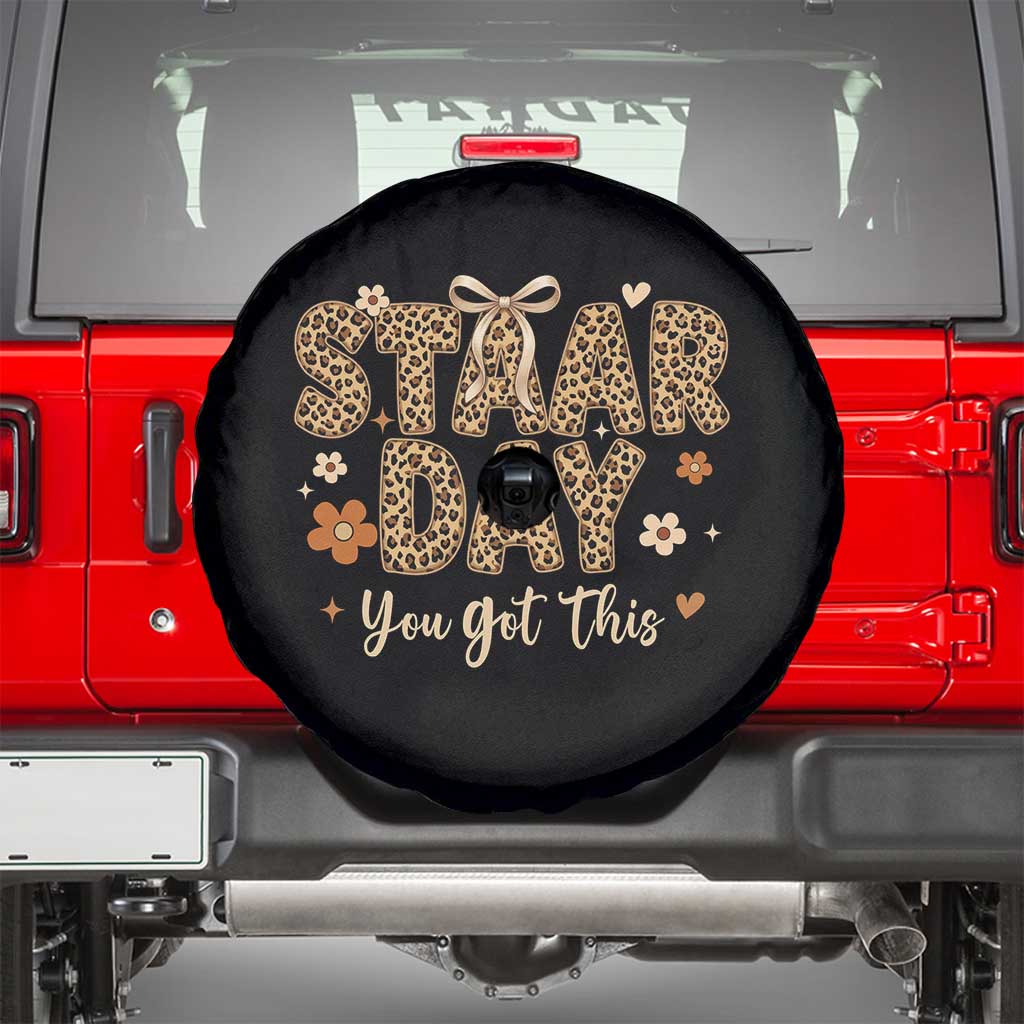 Groovy Leopard STAAR Day Spare Tire Cover You Got This Motivational Teacher Sayings