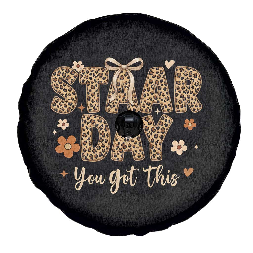 Groovy Leopard STAAR Day Spare Tire Cover You Got This Motivational Teacher Sayings