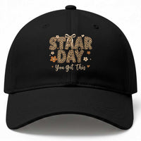 Groovy Leopard STAAR Day Baseball Cap You Got This Motivational Teacher Sayings