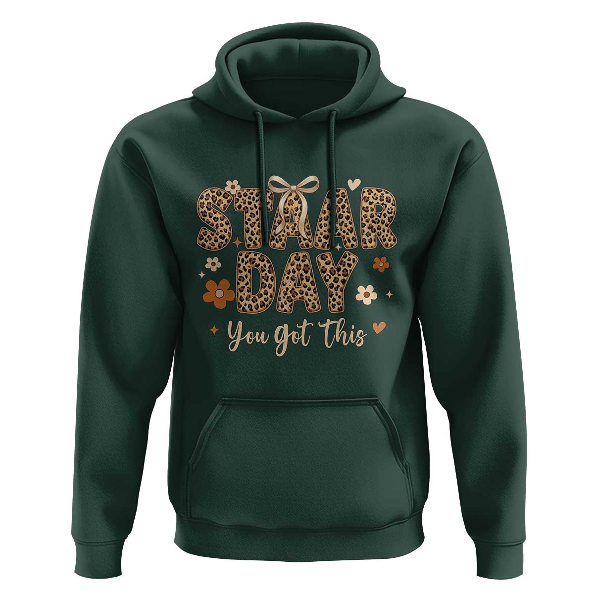 Groovy Leopard STAAR Day Hoodie You Got This Motivational Teacher Sayings