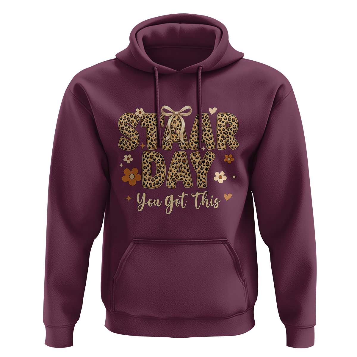 Groovy Leopard STAAR Day Hoodie You Got This Motivational Teacher Sayings