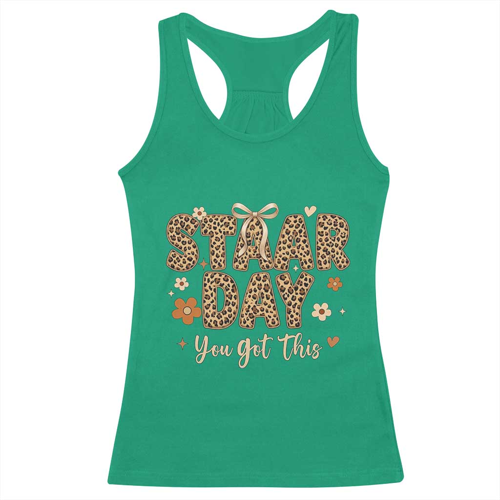 Groovy Leopard STAAR Day Racerback Tank Top You Got This Motivational Teacher Sayings