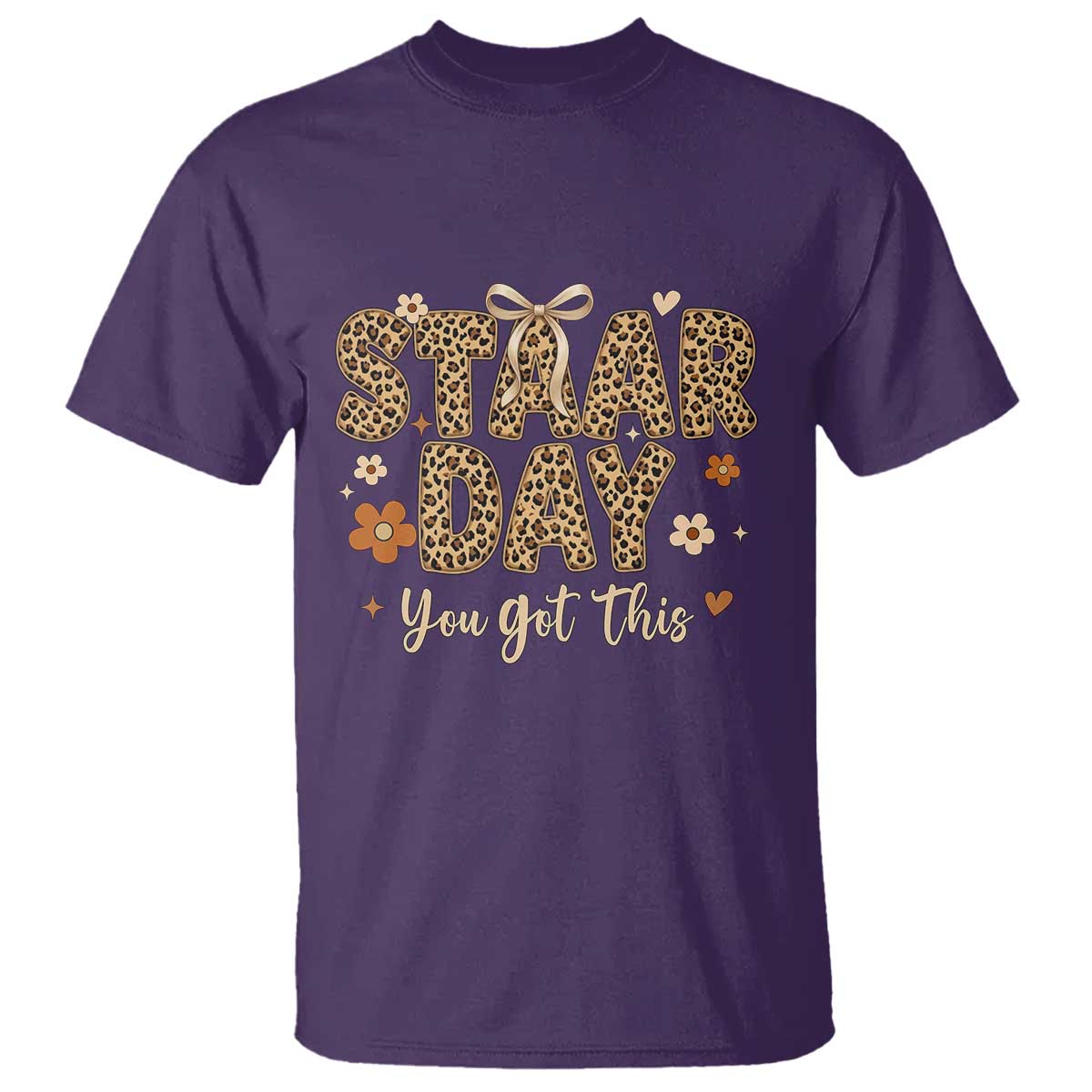 Groovy Leopard STAAR Day T Shirt You Got This Motivational Teacher Sayings