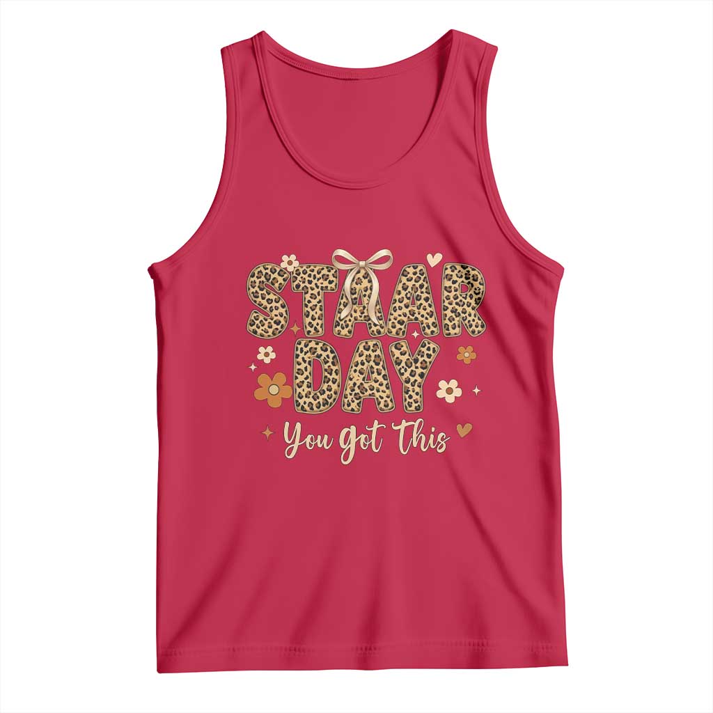 Groovy Leopard STAAR Day Tank Top You Got This Motivational Teacher Sayings