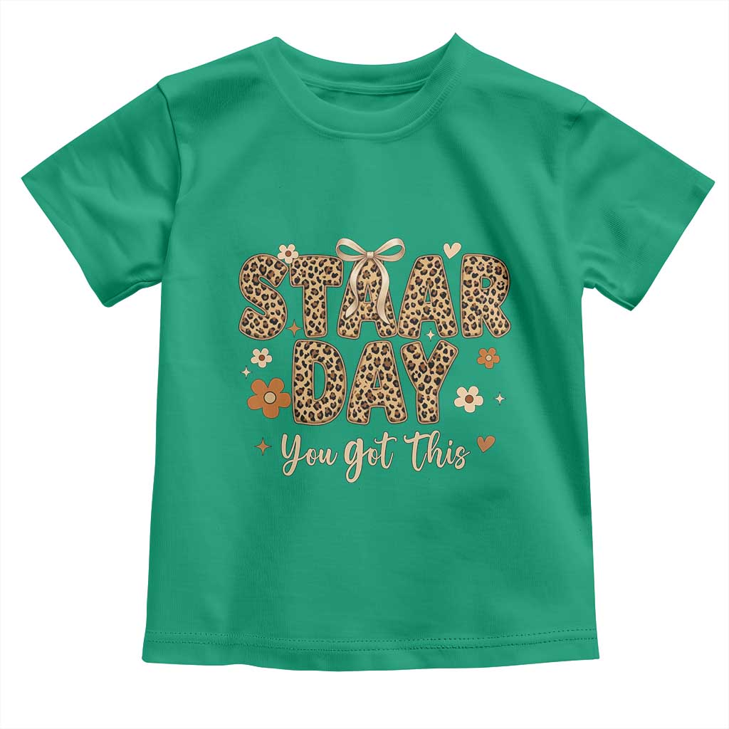 Groovy Leopard STAAR Day Toddler T Shirt You Got This Motivational Teacher Sayings