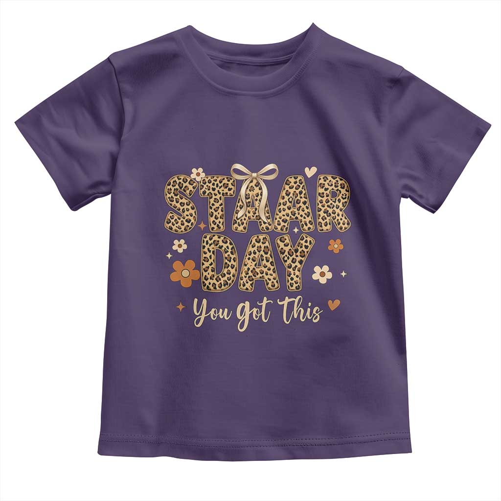 Groovy Leopard STAAR Day Toddler T Shirt You Got This Motivational Teacher Sayings