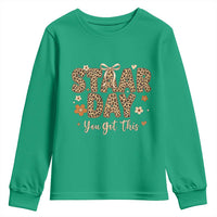 Groovy Leopard STAAR Day Youth Sweatshirt You Got This Motivational Teacher Sayings