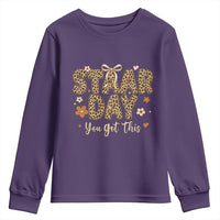 Groovy Leopard STAAR Day Youth Sweatshirt You Got This Motivational Teacher Sayings