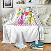 Groovy Texas STAAR Day Throw Blanket Don't Stress Do Your Best Teacher Student Motivation
