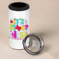 Groovy Texas STAAR Day 4 in 1 Can Cooler Tumbler Don't Stress Do Your Best Teacher Student Motivation