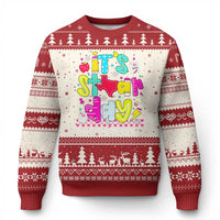Groovy Texas STAAR Day Ugly Christmas Sweater Don't Stress Do Your Best Teacher Student Motivation