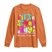 Groovy Texas STAAR Day Long Sleeve Shirt Don't Stress Do Your Best Teacher Student Motivation
