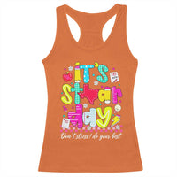 Groovy Texas STAAR Day Racerback Tank Top Don't Stress Do Your Best Teacher Student Motivation