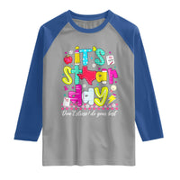 Groovy Texas STAAR Day Raglan Shirt Don't Stress Do Your Best Teacher Student Motivation