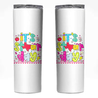 Groovy Texas STAAR Day Skinny Tumbler Don't Stress Do Your Best Teacher Student Motivation