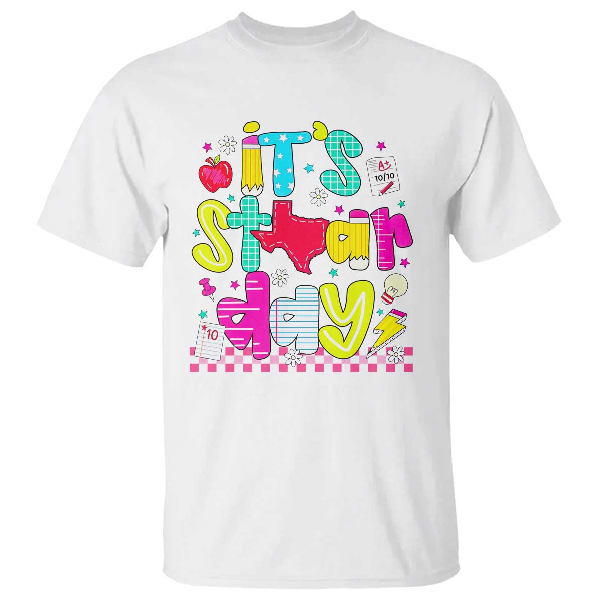 Groovy Texas STAAR Day T Shirt Don't Stress Do Your Best Teacher Student Motivation