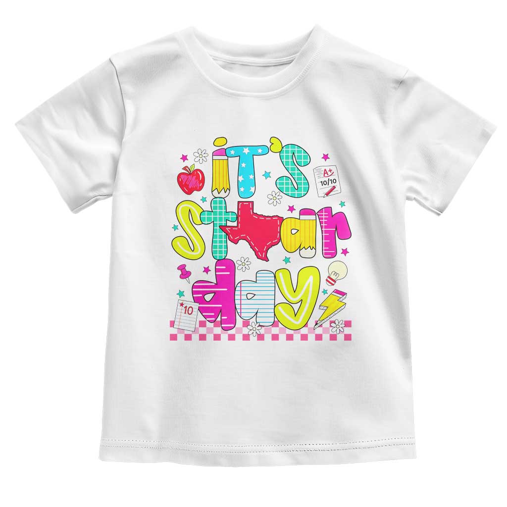 Groovy Texas STAAR Day Toddler T Shirt Don't Stress Do Your Best Teacher Student Motivation