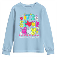 Groovy Texas STAAR Day Youth Sweatshirt Don't Stress Do Your Best Teacher Student Motivation