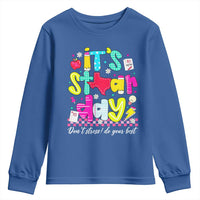 Groovy Texas STAAR Day Youth Sweatshirt Don't Stress Do Your Best Teacher Student Motivation