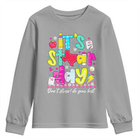Groovy Texas STAAR Day Youth Sweatshirt Don't Stress Do Your Best Teacher Student Motivation