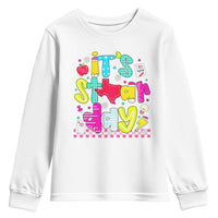 Groovy Texas STAAR Day Youth Sweatshirt Don't Stress Do Your Best Teacher Student Motivation
