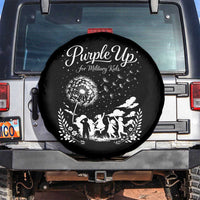 Purple Up For Military Kids Dandelion Inspirational Spare Tire Cover Month of the Military Child Awareness Brat Support