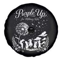 Purple Up For Military Kids Dandelion Inspirational Spare Tire Cover Month of the Military Child Awareness Brat Support