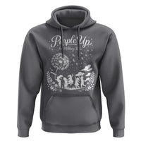 Purple Up For Military Kids Dandelion Inspirational Hoodie Month of the Military Child Awareness Brat Support