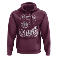 Purple Up For Military Kids Dandelion Inspirational Hoodie Month of the Military Child Awareness Brat Support