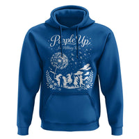 Purple Up For Military Kids Dandelion Inspirational Hoodie Month of the Military Child Awareness Brat Support