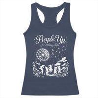 Purple Up For Military Kids Dandelion Inspirational Racerback Tank Top Month of the Military Child Awareness Brat Support