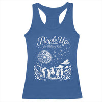 Purple Up For Military Kids Dandelion Inspirational Racerback Tank Top Month of the Military Child Awareness Brat Support