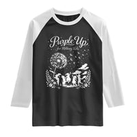 Purple Up For Military Kids Dandelion Inspirational Raglan Shirt Month of the Military Child Awareness Brat Support