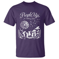 Purple Up For Military Kids Dandelion Inspirational T Shirt Month of the Military Child Awareness Brat Support