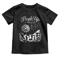 Purple Up For Military Kids Dandelion Inspirational Toddler T Shirt Month of the Military Child Awareness Brat Support