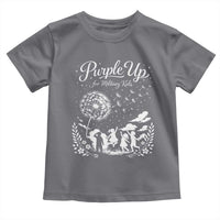 Purple Up For Military Kids Dandelion Inspirational Toddler T Shirt Month of the Military Child Awareness Brat Support