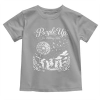 Purple Up For Military Kids Dandelion Inspirational Toddler T Shirt Month of the Military Child Awareness Brat Support
