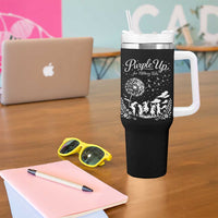 Purple Up For Military Kids Dandelion Inspirational Tumbler With Handle Month of the Military Child Awareness Brat Support