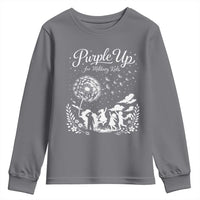 Purple Up For Military Kids Dandelion Inspirational Youth Sweatshirt Month of the Military Child Awareness Brat Support